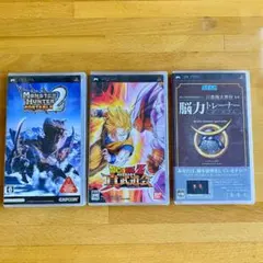 【まとめ売り】PSP ソフト3本セット モンハン ドラゴンボール
