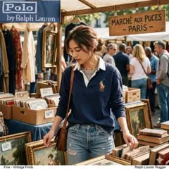 ポロ　バイ　ラルフローレン ビッグポニー　長袖　ポロシャツ　vintage