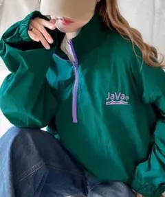 ブルゾン アウター 「JaVa ジャバコラボ」胸刺繍入りジャケットのサムネイル