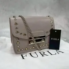 状態◎✨極美品✨FURLA メトロポリタン スタッズ チェーンショルダーバッグのサムネイル