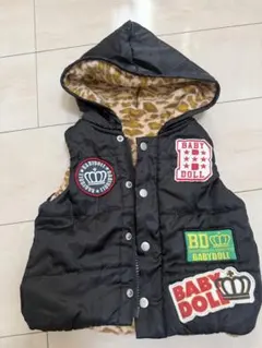 BABYDOLL フード付きダウンベスト