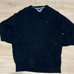 Tommy Hilfiger 黒 セーター ピマコットン トミーヒルフィガー
