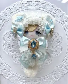 にじぱぺっと ぬい服 10cm 推し活 水色 ねこ