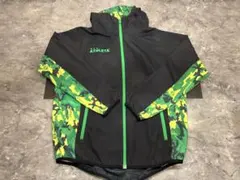 【希少カラー】ATHLETA ウィンドブレーカー ブラック/緑×黄カモフラージュ