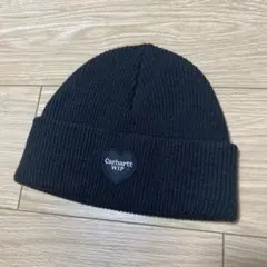 Carhartt カーハート ニット帽 ハート WIP 黒 ブラック
