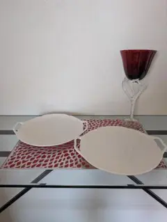 イタリア Richard Ginori優雅な40cm白磁レリーフ ハンドル付 - メルカリ