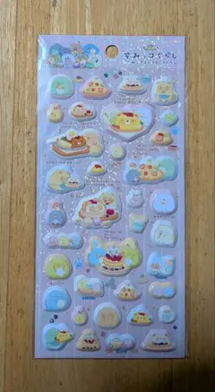 ★未使用★「すみっコぐらし」たぬきのまんまるレストラン ふにふにシール