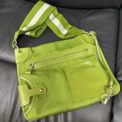 【人気カラー】BALLY バリートレインスポッティングショルダーバッグ　グリーン