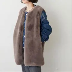 M*A様 極美品Whim Gazette THE PAUSE ベスト フェイクフ