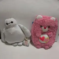 Care Bears 　ふんわりスクエアポーチ ビックヒーロー6　カード入れ