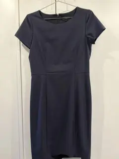 【美品】Theory ネイビー 半袖 ワンピース