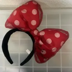 ミニーマウス 水玉カチューシャ