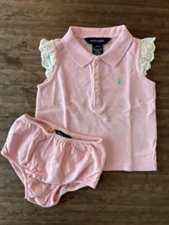 Ralph Lauren ピンク タンクトップ　ポロシャツ 90㎝