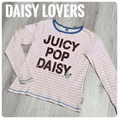 DAISY LOVERS 長袖Tシャツ ボーダー ピンク　ロンT Y2K 160のサムネイル
