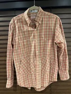 YAMANE ACADEMY 赤とベージュ チェック柄 長袖シャツ サイズ5