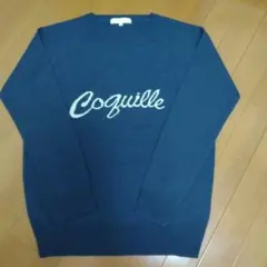 ロゴニット　ネイビー