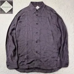 ETHOSENS crazing shirt レーヨンシャツ 幾何学のサムネイル