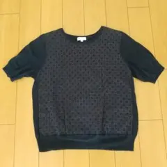 MACKINTOSH PHILOSOPHY 小花模様レース半袖ニット 38のサムネイル