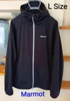 Marmot ブラック フード付きジャケット Lサイズ