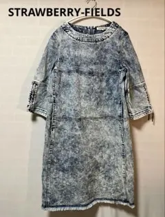 【STRAWBERRY-FIELDS】デニムワンピース