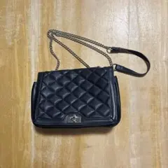 キルティングショルダーバッグ　黒