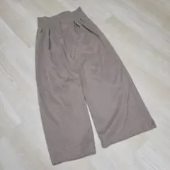 【nano・universe】ブラウン タッグ入り ワイドパンツ