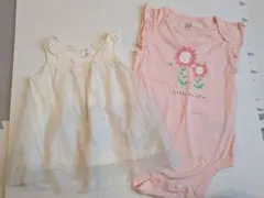 【最終値下げ】babyGAP キラキラレースのノースリーブとボディスーツセット