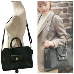 限定カラー　列車に飛び乗るボストンバッグ　ブラック　メゾンドフルール　カノン 限定カラー 列車に飛び乗るボストンバッグ ブラック メゾンド