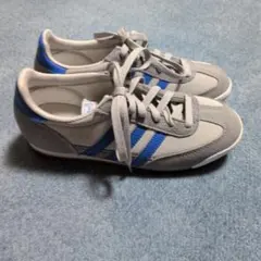 adidas スニーカー グレー ブルーのサムネイル