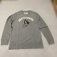 【新品タグ付】アバクロ インディアン ワッペン 長袖 Tシャツ グレー Lのサムネイル