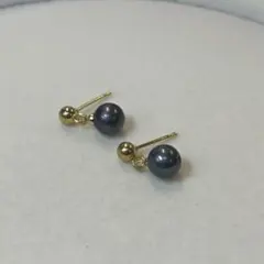 B+ 伊勢志摩英虞湾産あこや真珠 縦7.1 7.5mm パールピアス - メルカリ