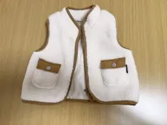 プティマイン  petitmain ボアベスト　フリースベスト