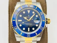 ROLEX SUBMARINER ブルー/ゴールド 自動巻き時計