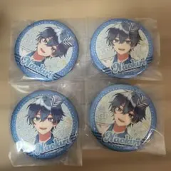 カラフルピーチ　なおきり　4個　ラメキラ　缶バッジ　からぴち　ダイナー