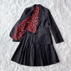 美品　ポールスミス　セットアップ スーツ ストライプ 42プリーツスカート 花