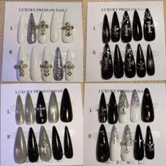 97【現品限り】早い者勝ち! ネイルチップ4点セットのサムネイル