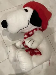 PEANUTS スヌーピー ぬいぐるみ 赤パーカー 非売品 - メルカリ