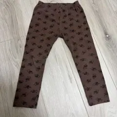 UNIQLO Disney ミニーマウスプリント ブラウン レギンス　100㎝