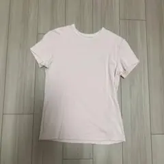 UNIQLOリブカットソーTシャツ　ピンク