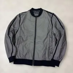 超美品 ZARA MAN ジャケット グレー Lサイズ グレー×ネイビー