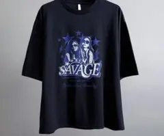 SAVAGE プリントTシャツ ブラック