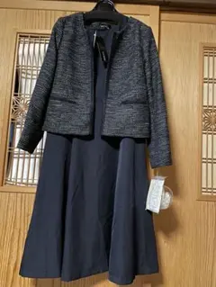 ネイビー ジャケット＆ドレス セット　13号