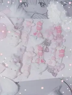 地雷系 量産型 平成女児 ゴテゴテ スーパーロングネイルチップ ❤︎15