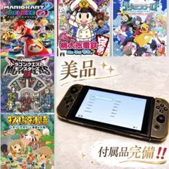 美品 付属品完備 SD付き Switch マリオカート付き 人気ソフト 5本