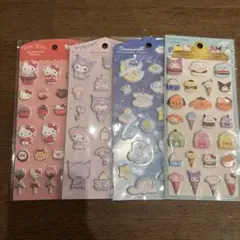 【新品未使用】サンリオキャラクターズ マシュマロステッカー 4枚セット