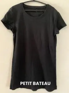 プチバトー/半袖Tシャツ/ブラック/S/16ans