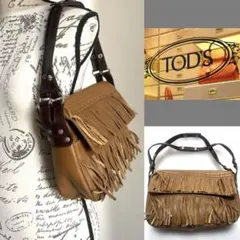 TOD'S フリンジ デザイン ショルダーバッグ ワンショルダーバッグ