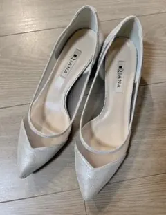 DIANA ダイアナ　パンプス　24.5cm シルバー