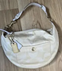 상태좋음 ✨️COACH ショルダーバッグ 保存袋付き ハーフムーン ワンショルダー