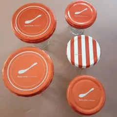 ロミユニ ジャム瓶5個 （80ml×3・190ml×2）追加可能 空き瓶 DIY